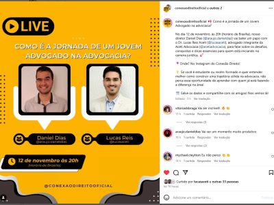 LIVE: Como é a Jornada de um Jovem Advogado na Advocacia?